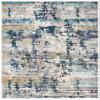 SAFAVIEH Madison Collection Area Rug - 9' x 12', Cream & Blue, Modern Abstract Design, Non-Shedding & Easy Care, Ideal for High Traffic Areas in Living Room, Bedroom (MAD469B) view 3