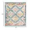 SAFAVIEH Area Rug 8x10 - Madison Collection - Large - Dark Blue & Yellow, Boho Diamond Distressed Design, Non-Shedding & Easy Cleaning, Ideal for Living Room, Bedroom, Office, Dining Space (MAD418N) view 2