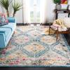 SAFAVIEH Area Rug 8x10 - Madison Collection - Large - Dark Blue & Yellow, Boho Diamond Distressed Design, Non-Shedding & Easy Cleaning, Ideal for Living Room, Bedroom, Office, Dining Space (MAD418N) view 3