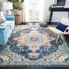SAFAVIEH Area Rug 8x10 - Madison Collection - Large - Blue & Light Blue, Boho Chic Medallion Distressed Design, Non-Shedding & Easy Cleaning, Ideal for Living Room, Bedroom, Dining Space (MAD473M) view 1