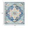 SAFAVIEH Area Rug 8x10 - Madison Collection - Large - Blue & Light Blue, Boho Chic Medallion Distressed Design, Non-Shedding & Easy Cleaning, Ideal for Living Room, Bedroom, Dining Space (MAD473M) view 2
