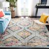SAFAVIEH Area Rug 8x10 - Madison Collection - Large - Blue & Yellow, Boho Diamond Distressed Design, Non-Shedding & Easy Cleaning, Ideal for Living Room, Bedroom, Office, Dining Space (MAD418K) view 3