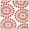 SAFAVIEH Area Rug 8x10 - Newport Collection - Large - Cranberry & Cream, Non-Shedding & Easy Cleaning, Ideal for Living Room, Bedroom, Office, Dining Space (NPTS510A) view 3