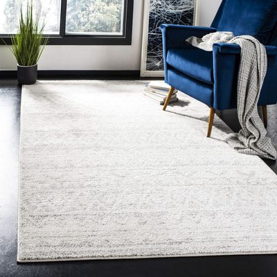 SAFAVIEH Area Rug 8x10 - Adirondack Collection - Large - Ivory & Silver, Moroccan Boho Tribal Design, Non-Shedding & Easy Cleaning, Ideal for Living Room, Bedroom, Office, Dining Space (ADR119A)