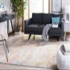 SAFAVIEH Area Rug 8x10 - Madison Collection - Large - Grey & Orange, Modern Abstract Design, Non-Shedding & Easy Cleaning, Ideal for Living Room, Bedroom, Office, Dining Space (MAD460F) view 3