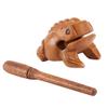 Symphony Wooden Frog, Feng Shui Lucky Frog Wood Frog Guiro Rasp Instrument Tone Block (XXL) view 3