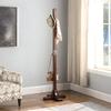 Proman Products Windsor Freestanding Wooden Coat Rack Stand with 12 Hanger Hooks for Clothes, Hats, Purses, Bags at Entryway, Bedroom, Living Room, Office, Mudroom, Walnut view 4
