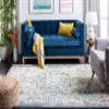SAFAVIEH Area Rug 8x10 - Madison Collection - Large - Navy & Light Blue, Boho Chic Medallion Distressed Design, Non-Shedding & Easy Cleaning, Ideal for Living Room, Bedroom, Dining Space (MAD447K) view 3