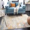 SAFAVIEH Area Rug 8x10 - Madison Collection - Large - Grey & Pink, Modern Abstract Design, Non-Shedding & Easy Cleaning, Ideal for Living Room, Bedroom, Office, Dining Space (MAD460A) view 3