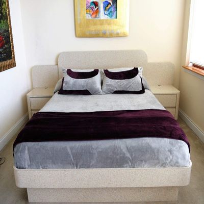 Best King/California King Size Blanket  Silver & Burgundy; Two-Tone; KangaPlush Microfleece; Larger; Room for The Feet; Ergonomic Foot Canopy; Bundled with Patented Top Sheet; Shams Included