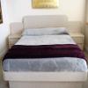 Best King/California King Size Blanket  Silver & Burgundy; Two-Tone; KangaPlush Microfleece; Larger; Room for The Feet; Ergonomic Foot Canopy; Bundled with Patented Top Sheet; Shams Included view 3