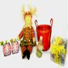 Home Fall Holiday Scarecrow Basket Gift Bundle Set view 1