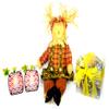 Home Fall Holiday Scarecrow Basket Gift Bundle Set view 3