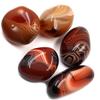 Chiloskit Agate Palm Stone Worry Stones,Natural Sardonyx Healing Crystal for Massage Meditation, Healing, Yoga, Reiki, Zen,Aquarium Decorative Rocks,Gift for Girls Christmas Gifts 4CM (4cm/5pcs) view 1