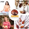 Chiloskit Agate Palm Stone Worry Stones,Natural Sardonyx Healing Crystal for Massage Meditation, Healing, Yoga, Reiki, Zen,Aquarium Decorative Rocks,Gift for Girls Christmas Gifts 4CM (4cm/5pcs) view 3