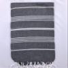 FROMCOTTON CLASIK Turkish Sultan PESHTEMAL Towel Cross Beach Towel (Navy 3) view 1