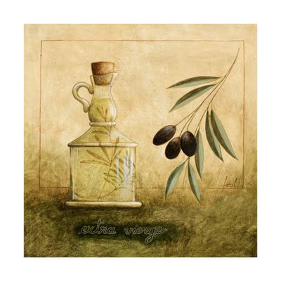 Trademark Fine Art Olive Oil Branches 1 by Pablo Esteban, 18x18