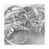 Trademark Fine Art Behind The Wheel II by Ethan Harper, 18x18 view 1