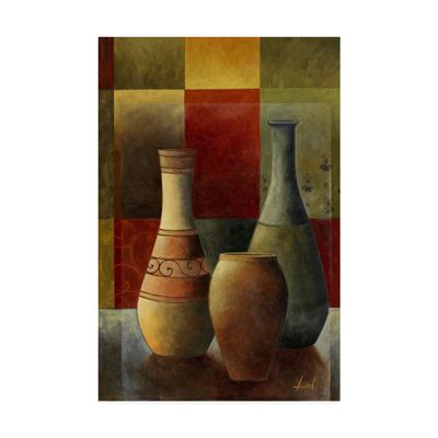 Trademark Fine Art Vases Over Geometry 2 by Pablo Esteban, 16x24