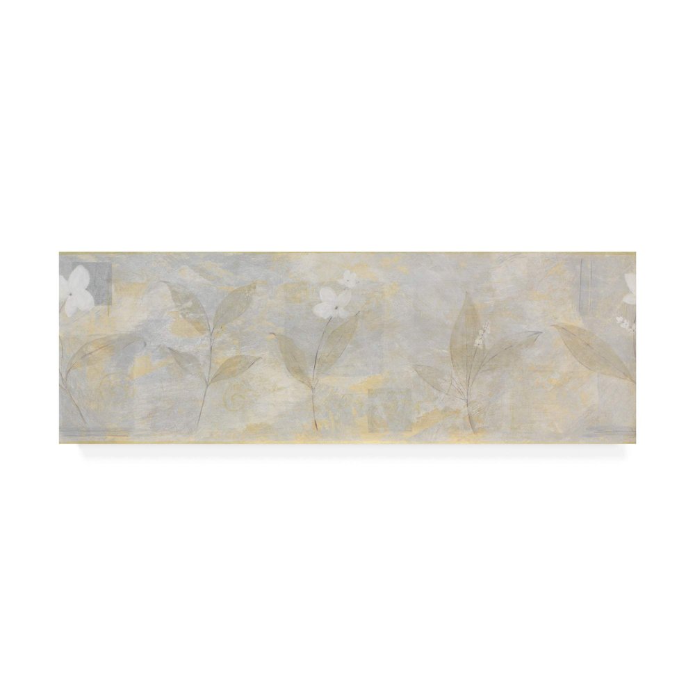 Trademark Fine Art White Abstract by Pablo Esteban, 10x32