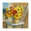 Trademark Fine Art Sunflowers by The Sea Crop by Danhui NAI, 18x18 view 1