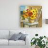 Trademark Fine Art Sunflowers by The Sea Crop by Danhui NAI, 18x18 view 3