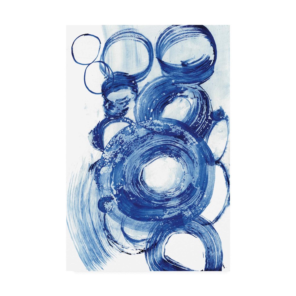 Trademark Fine Art Blue Circle Study II by Jodi Fuchs, 16x24