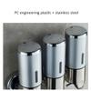 3 Bottles 500 ml Bathroom Shower Liquid Soap Shampoo Gel Dispenser Pump Wall Mounted Soap Dispenser (Color : White) view 4