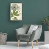 Wrapped Canvas Wall Art - Weinmann 'Queen Annes Lace Green' Wall Art for Living Room, Bedroom, or Office Dcor - 16x24 view 4