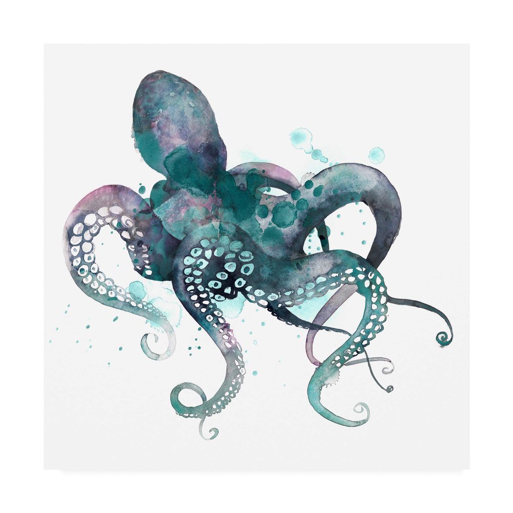 Trademark Fine Art Tentacles I by Grace Popp, 18x18