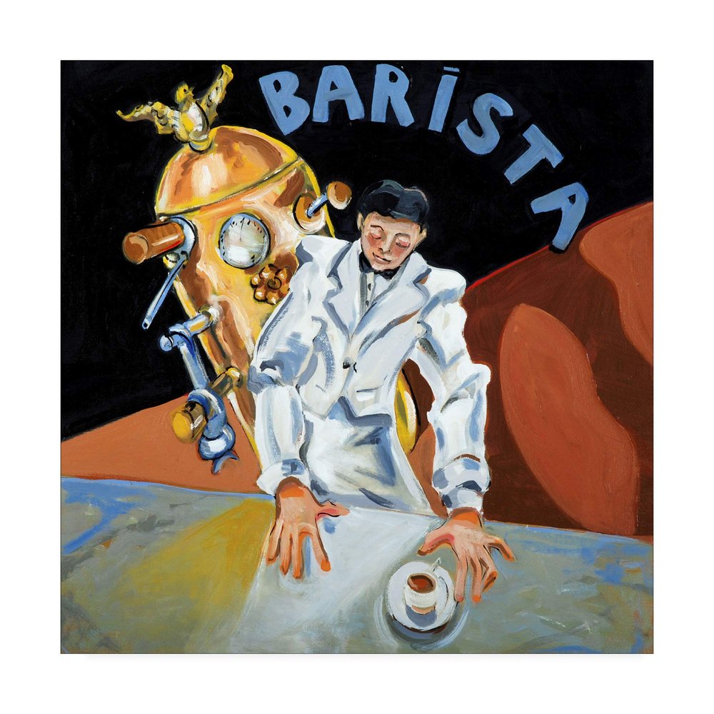 Trademark Fine Art Barista Garcon by Patricia A. Reed, 18x18