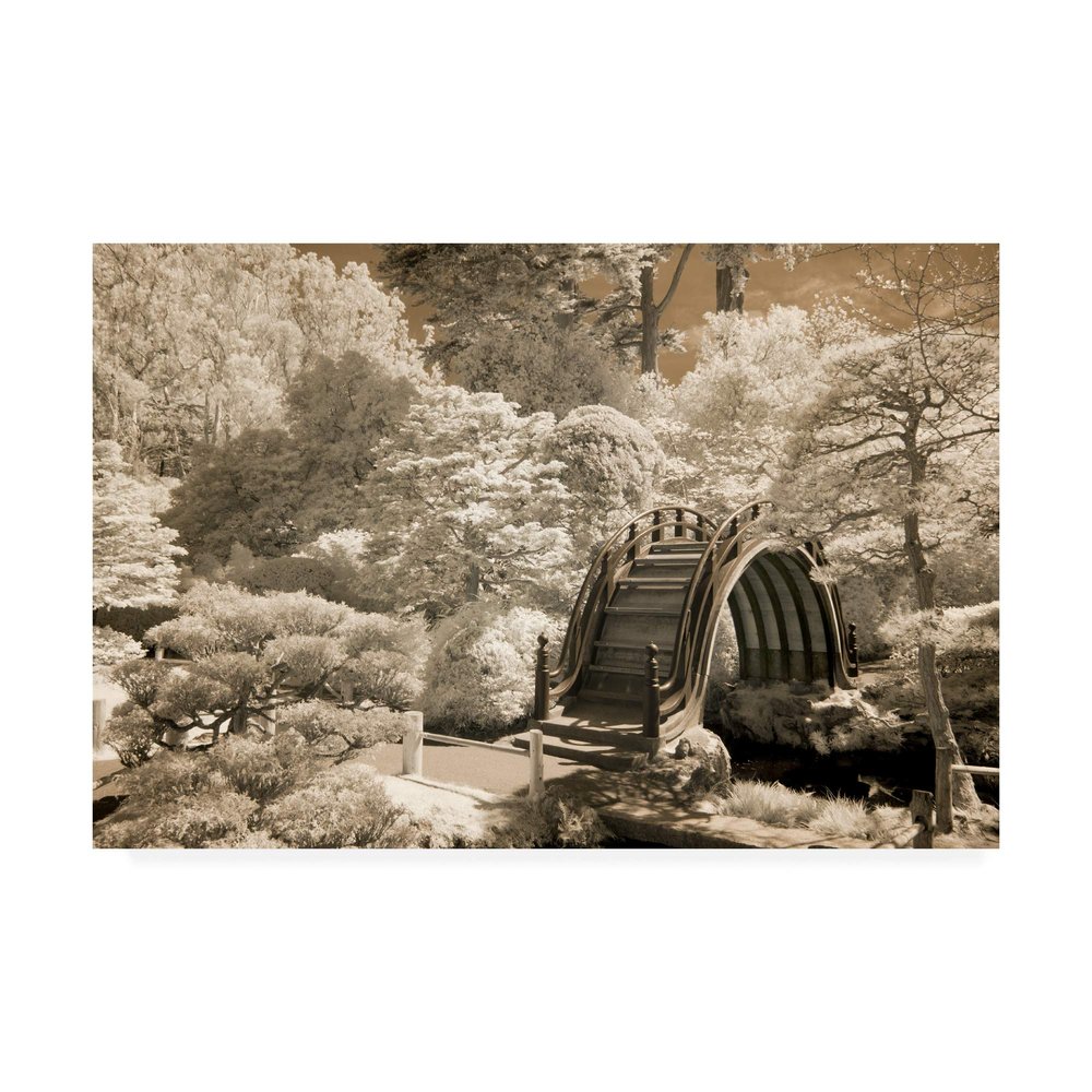 Trademark Fine Art Bridge at Japanese Tea Garden San Francisco California by Monte Nagler, 16x24