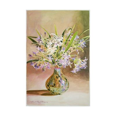 Trademark Fine Art African Lilies Arrangement by David Lloyd Glover, 16x24