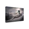 Wrapped Canvas Wall Art - Sandi Bertoncelj 'Backcountry Skiing' Wall Art for Living Room, Bedroom, or Office Dcor - 16x24 view 1