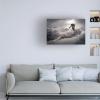 Wrapped Canvas Wall Art - Sandi Bertoncelj 'Backcountry Skiing' Wall Art for Living Room, Bedroom, or Office Dcor - 16x24 view 3