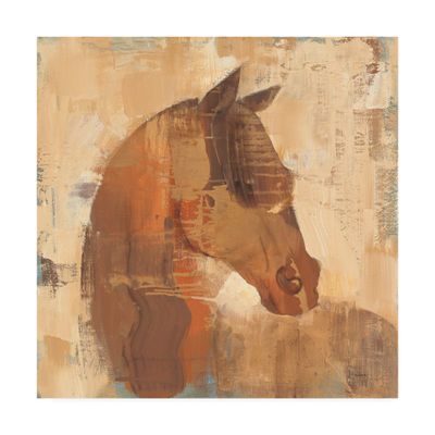 Trademark Fine Art Spirit Horse Beige by Albena Hristova, 18x18