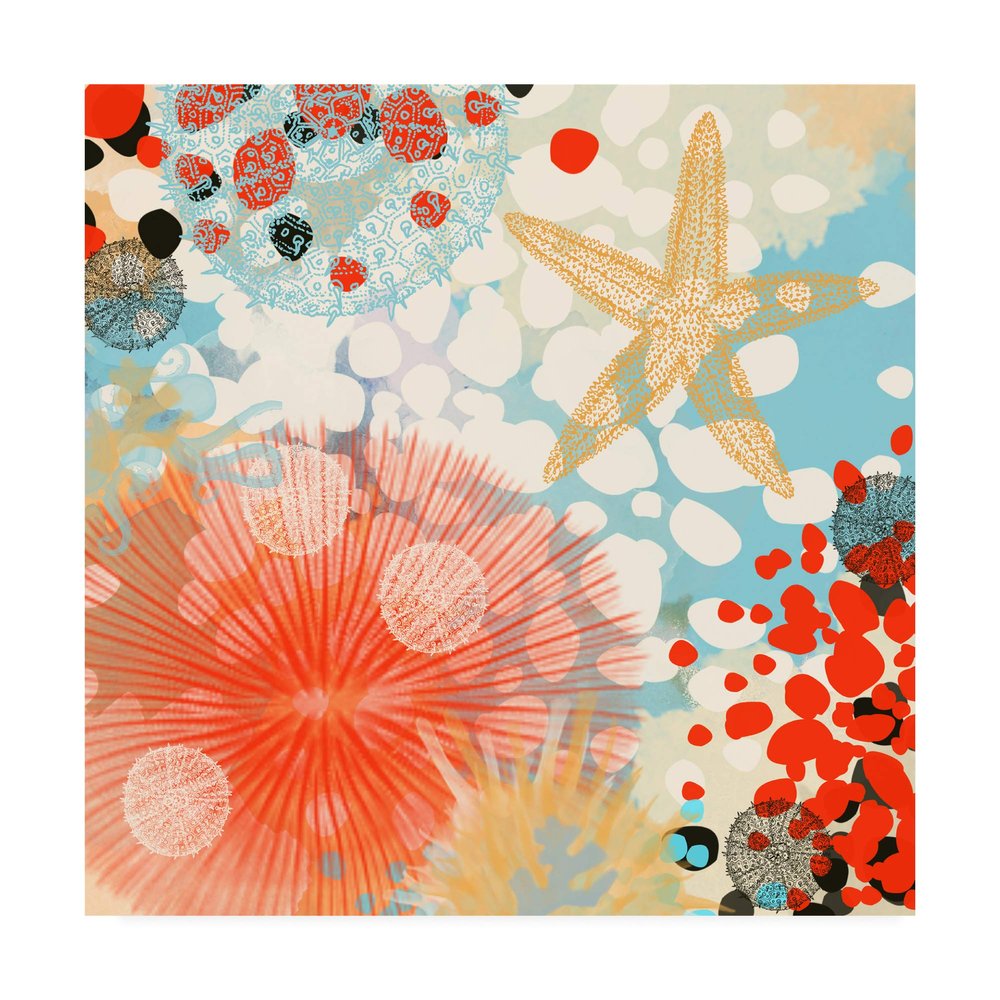 Trademark Fine Art Exotic Sea Life II by Irena Orlov, 18x18