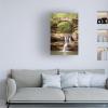 Wrapped Canvas Wall Art - Monte Nagler 'Stone Bridge Hocking Hills Ohio' Wall Art for Living Room, Bedroom, or Office Dcor - 16x24 view 3