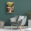 Wrapped Canvas Wall Art - Monte Nagler 'Stone Bridge Hocking Hills Ohio' Wall Art for Living Room, Bedroom, or Office Dcor - 16x24 view 4