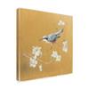 Trademark Fine Art Nuthatch on Gold by Danhui NAI, 24x24 view 2