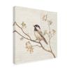 Trademark Fine Art Black Capped Chickadee Vintage Painting by Danhui NAI, 18x18 view 2