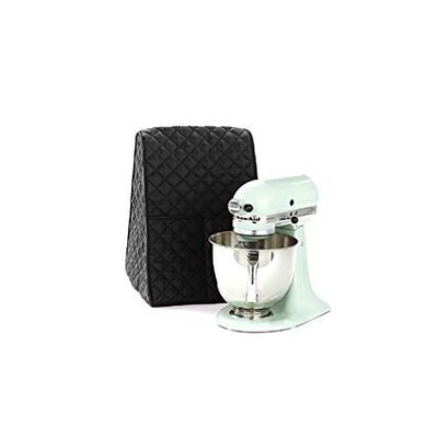Black Stand Mixer Cover, Kitchen Aid Mixer Covers for Kitchenaid Hamilton Mixers, Dust Cover with Organizer Bag Fits All Tilt Head & Bowl Lift Compatible 5-8 Quart Models