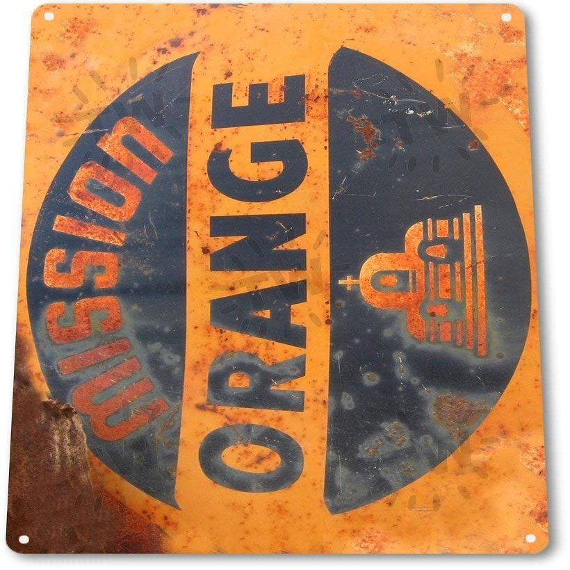 12" x 16" TIN SIGN Mission Orange Soda Logo Metal Decor Kitchen Store Fountain Bar A494