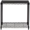 Amazon Basics 2-Shelf Stackable Storage, 13.3" D x 23.2" W x 22.2" H, Black view 4