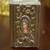 Beautiful Handmade Immaculate Heart of Mary Square Candle (2x2) view 2