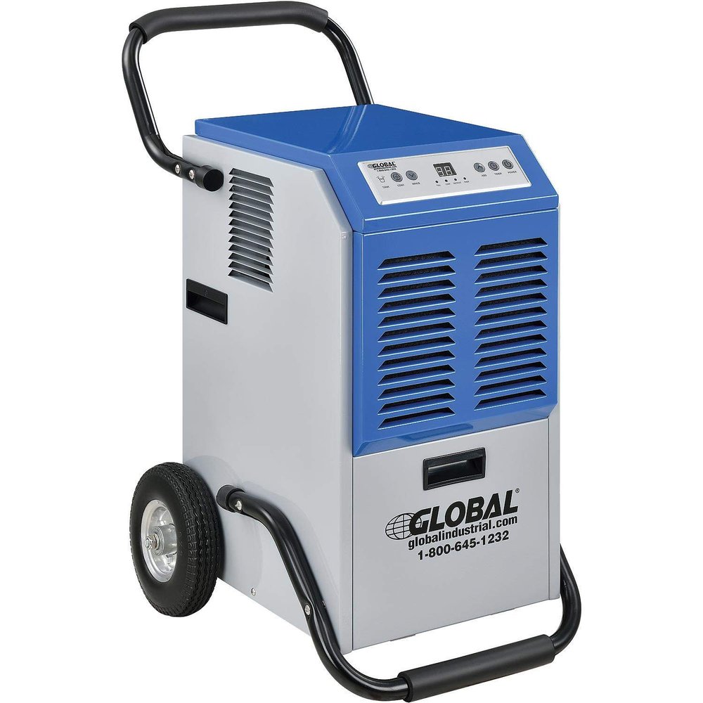 Global Industrial Portable Heavy Duty Commercial Dehumidifier with Humidistat, LED Display, 120 Pints Per Day, 115V, For Commercial & Industrial Environments