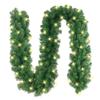 10FT Artificial Christmas Garland - Prelit Garland with 40 LED Clear Lights (Green) view 1