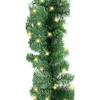 10FT Artificial Christmas Garland - Prelit Garland with 40 LED Clear Lights (Green) view 2