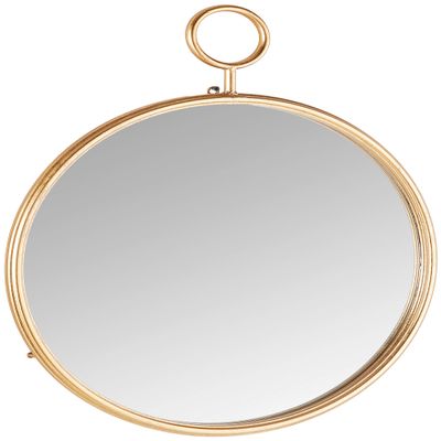 A&B Home Gold-Framed Dcor Wall Mirror, Dimensions: 23L x 1.8W x 29H Inches