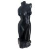 CBAM Busto di Donna Marmo Nero Black Italian Marble Woman's Torso Sculpture Vintage Art H 43cm view 1